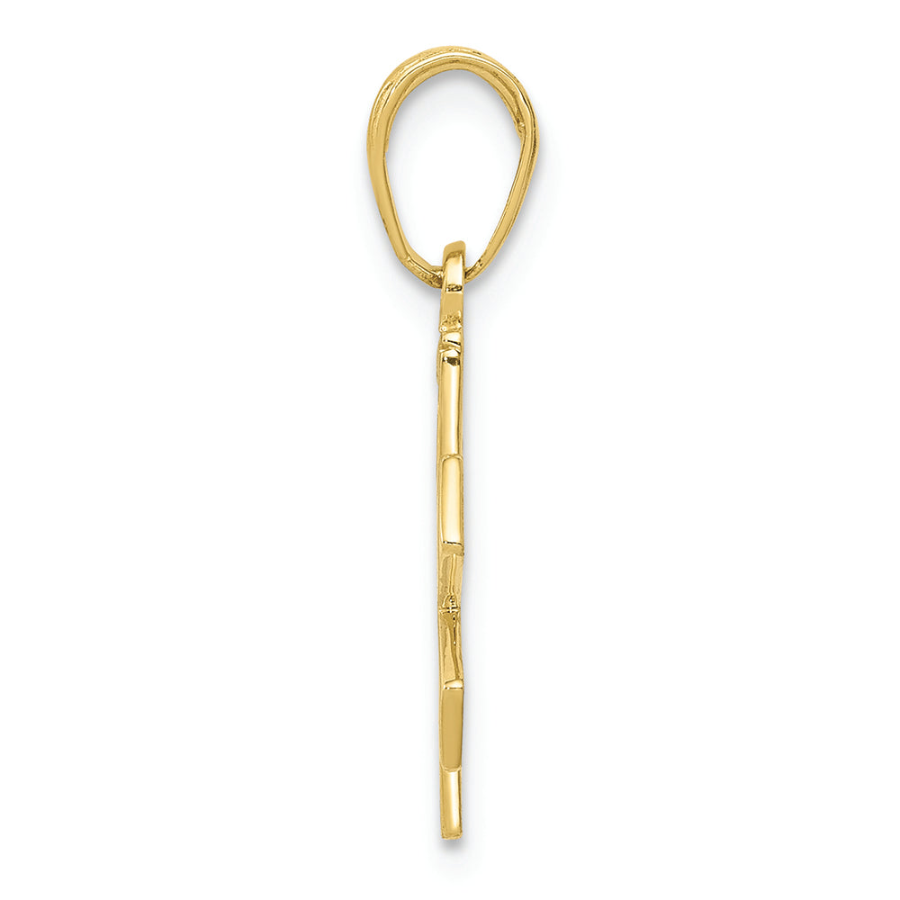 FJC Finejewelers 10k Yellow Gold Paramedic Emt Symbol Charm