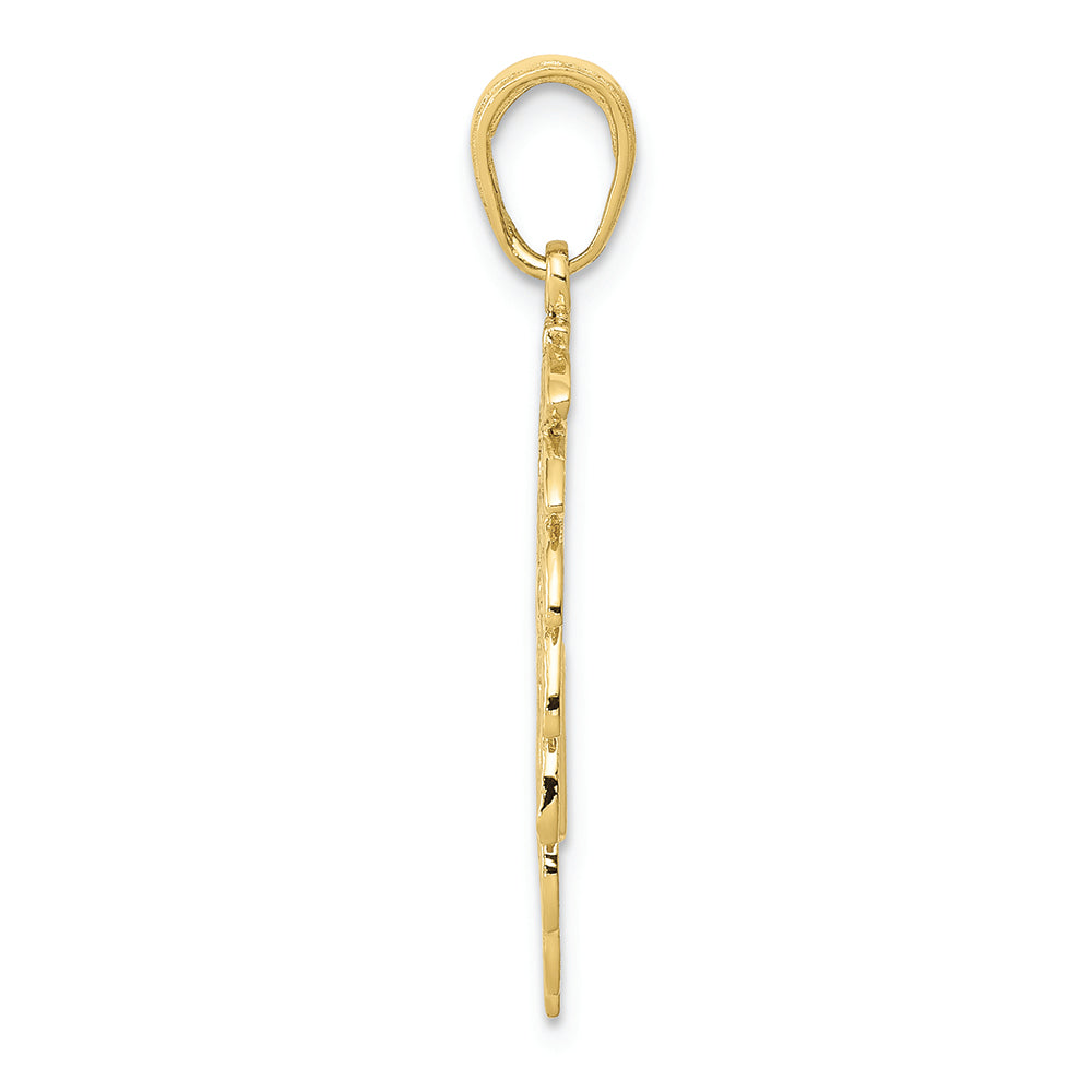 FJC Finejewelers 10k Yellow Gold Profile Charm