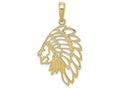 FJC Finejewelers 10k Yellow Gold Profile Charm