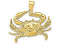FJC Finejewelers 10k Yellow Gold Blue Crab Charm