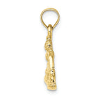 FJC Finejewelers 10k Yellow Gold Snowboarder Charm
