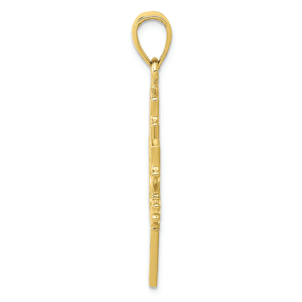 FJC Finejewelers 10k Yellow Gold Maple Leaf Charmcut-out