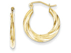 FJC Finejewelers 10k Fancy Small Hoop Earrings