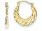 FJC Finejewelers 10k Fancy Small Hoop Earrings