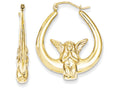 FJC Finejewelers 10k Angel Hoop Earrings