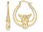 FJC Finejewelers 10k Angel Hoop Earrings