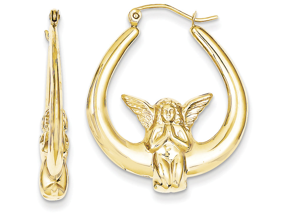 FJC Finejewelers 10k Angel Hoop Earrings
