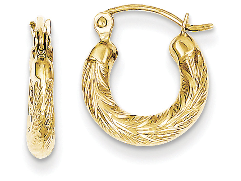 FJC Finejewelers 10k Fancy Small Hoop Earrings