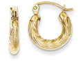 FJC Finejewelers 10k Fancy Small Hoop Earrings