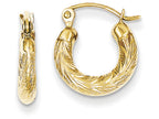 FJC Finejewelers 10k Fancy Small Hoop Earrings