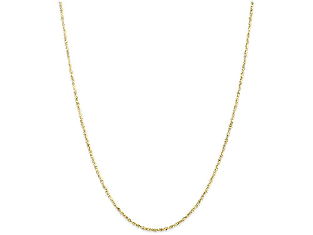 FJC Finejewelers 20 Inch 10k 1.5mm bright-cut Extra-lite Rope Chain Necklace