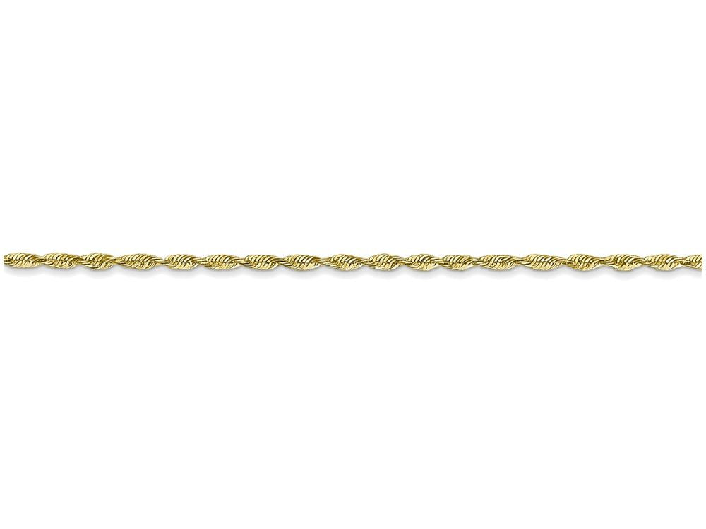 FJC Finejewelers 8 Inch 10k 1.5mm bright-cut Extra-lite Rope Chain Bracelet