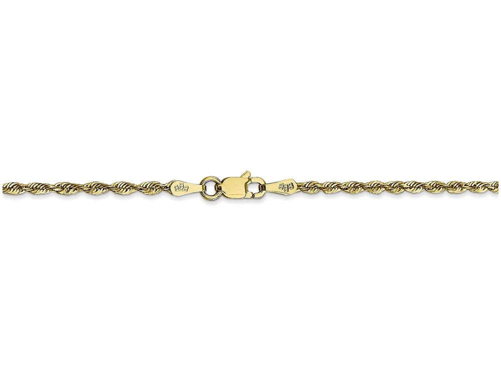 FJC Finejewelers 18 Inch 10k 2.0mm bright-cut Extra-lite Rope Chain Necklace