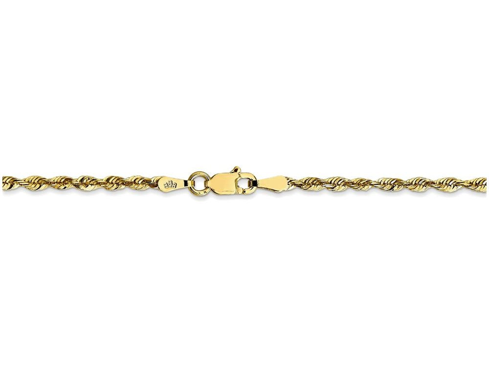 FJC Finejewelers 24 Inch 10k 2.25mm bright-cut Extra-lite Rope Chain Necklace