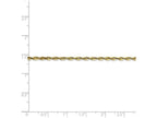FJC Finejewelers 7 Inch 10k 2.25mm bright-cut Extra-lite Rope Chain Bracelet
