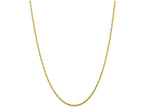 FJC Finejewelers 7 Inch 10k 2.25mm bright-cut Extra-lite Rope Chain Bracelet