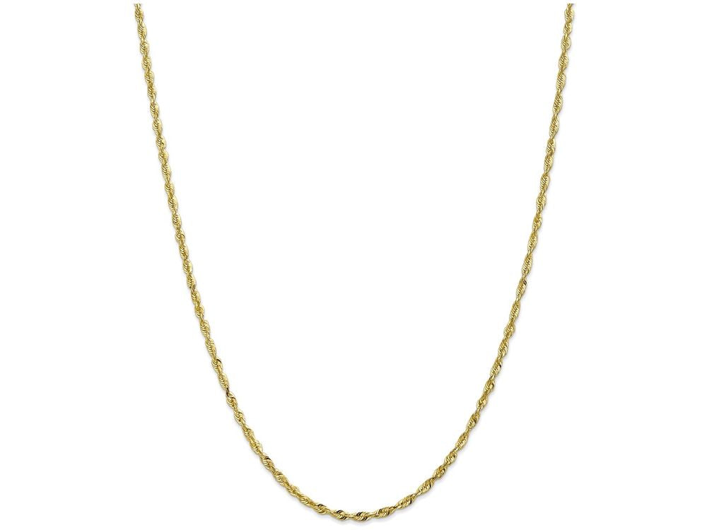 FJC Finejewelers 20 Inch 10k 2.55mm bright-cut Extra-lite Rope Chain Necklace
