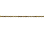 FJC Finejewelers 7 Inch 10k 2.55mm bright-cut Extra-lite Rope Chain Bracelet