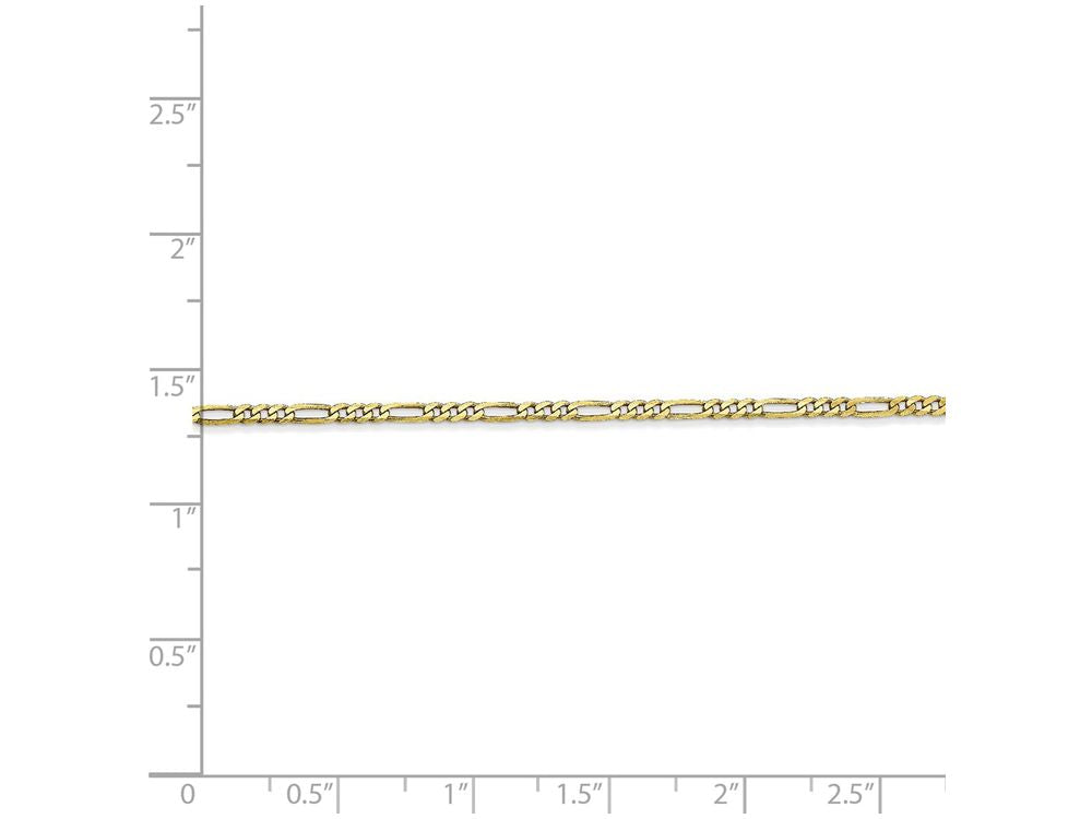 FJC Finejewelers 18 Inch 10k 1.75mm Polished Figaro Chain Necklace