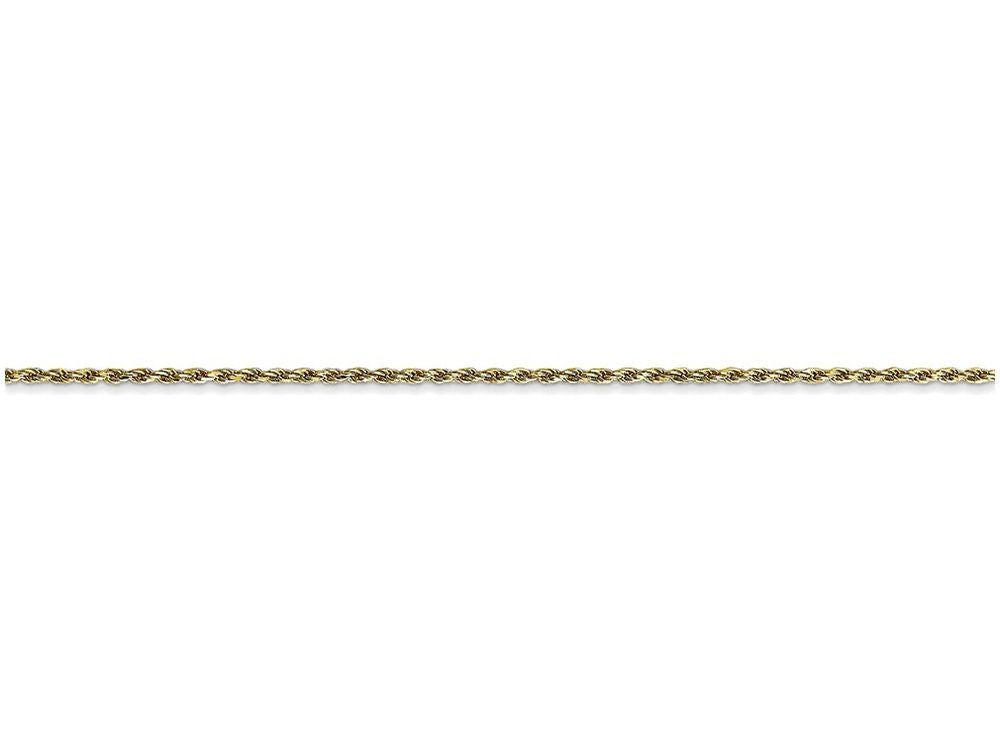 FJC Finejewelers 7 Inch 10k 1.0mm Machine Made bright-cut Rope Chain Bracelet