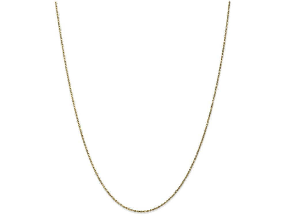 FJC Finejewelers 7 Inch 10k 1.0mm Machine Made bright-cut Rope Chain Bracelet