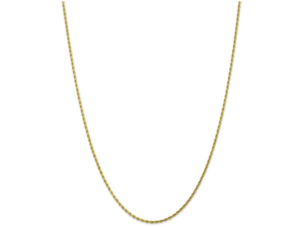 FJC Finejewelers 16 Inch 10k 2mm Handmade bright-cut Rope Chain Necklace
