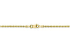 FJC Finejewelers 22 Inch 10k 2mm Handmade bright-cut Rope Chain Necklace