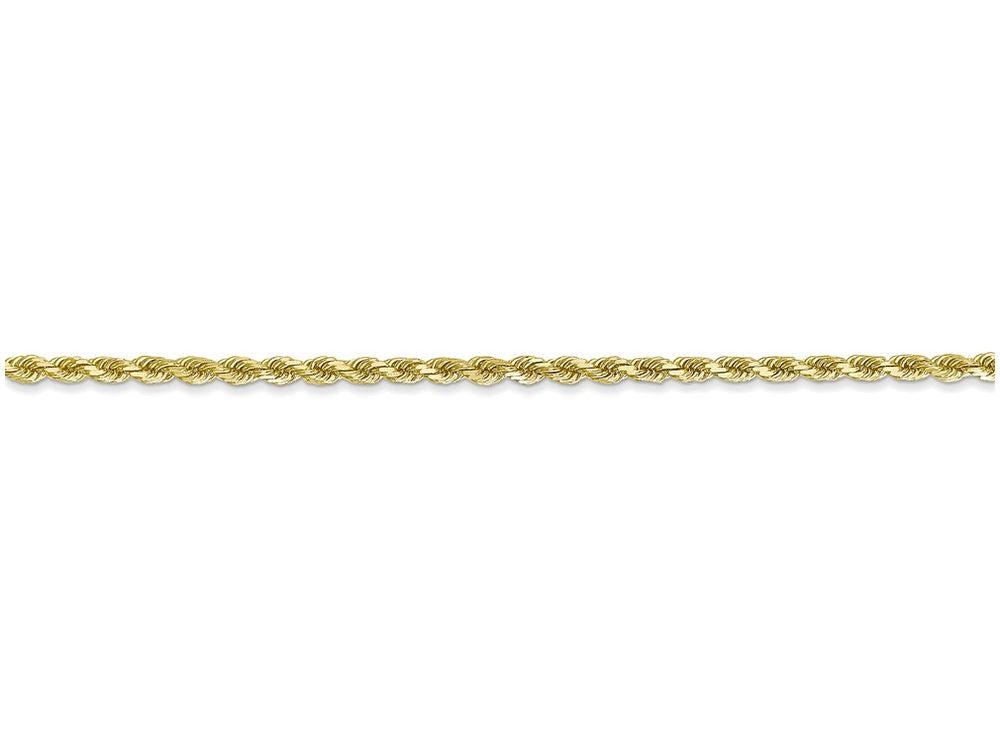 FJC Finejewelers 16 Inch 10k 2.25mm Handmade bright-cut Rope Chain Necklace