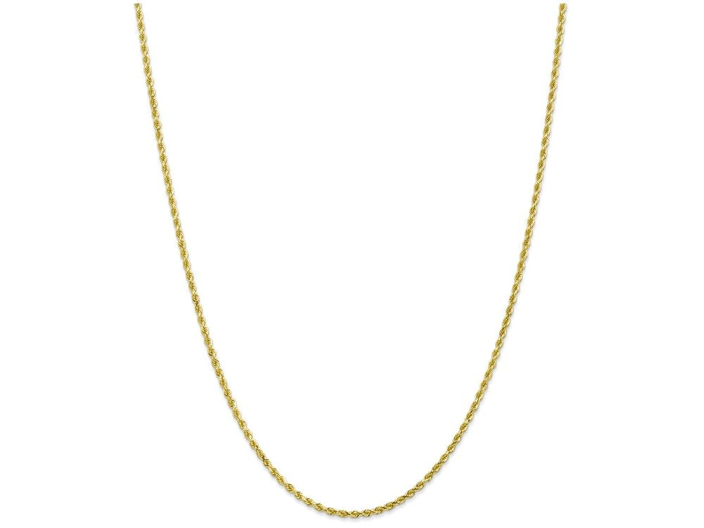 FJC Finejewelers 24 Inch 10k 2.25mm Handmade bright-cut Rope Chain Necklace
