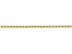 FJC Finejewelers 9 Inch 10k 2.25mm Handmade bright-cut Rope Chain Ankle Bracelet (Smaller Ankles)