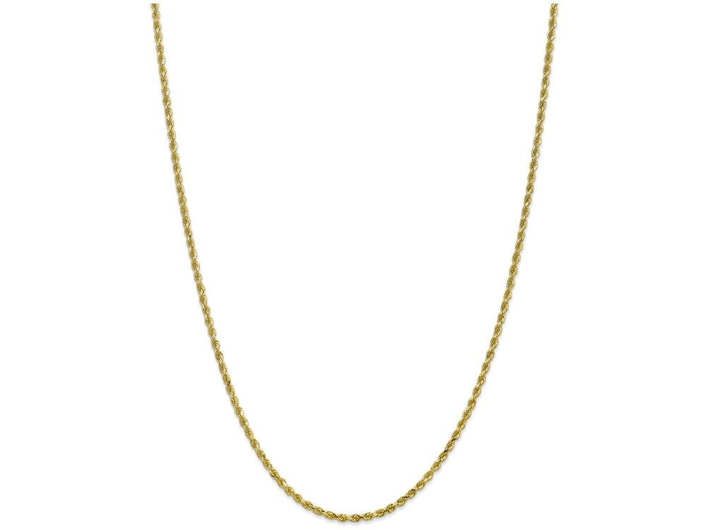 FJC Finejewelers 18 Inch 10k 2.5mm Handmade bright-cut Rope Chain Necklace