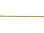 FJC Finejewelers 9 Inch 10k 2.5mm Handmade bright-cut Rope Chain Ankle Bracelet (Smaller Ankles)