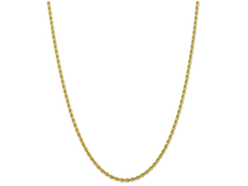 FJC Finejewelers 18 Inch 10k 2.75mm Handmade bright-cut Rope Chain Necklace