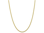 FJC Finejewelers 7 Inch 10k 2.75mm Handmade bright-cut Rope Chain Bracelet