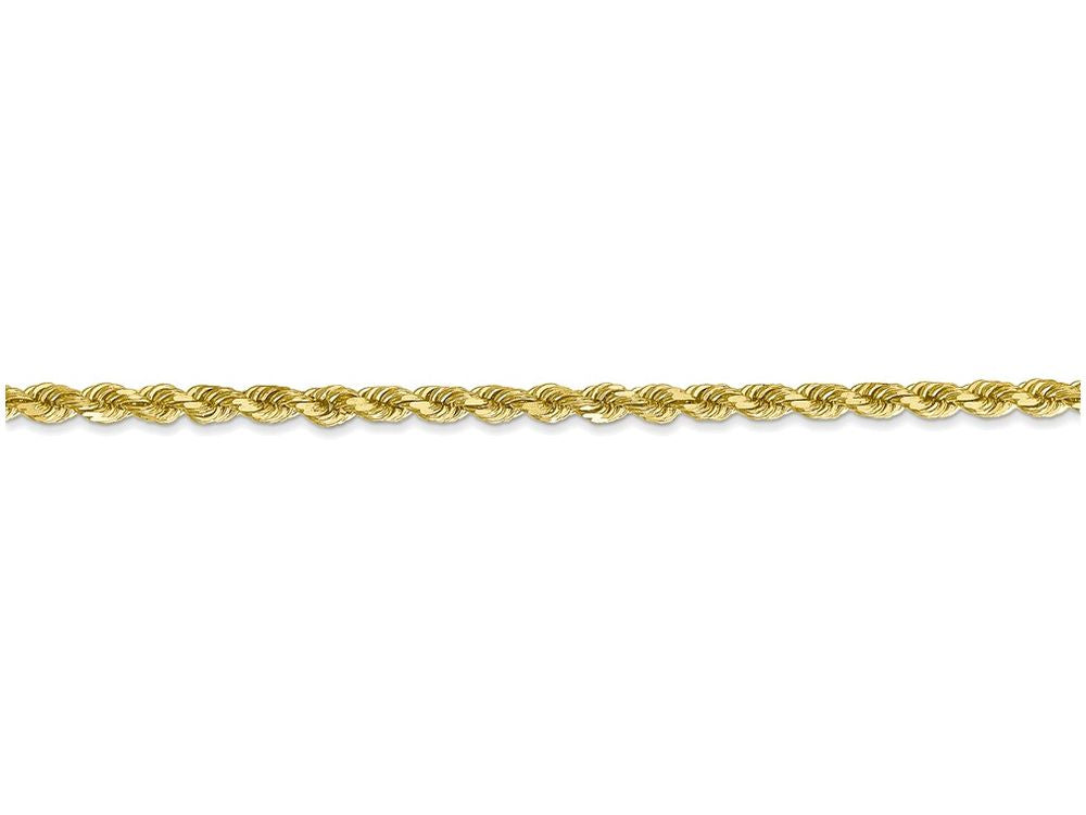 FJC Finejewelers 8 Inch 10k 2.75mm Handmade bright-cut Rope Chain Bracelet