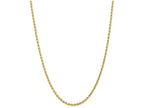 FJC Finejewelers 9 Inch 10k 3mm Handmade bright-cut Rope Chain Ankle Bracelet (Smaller Ankles)
