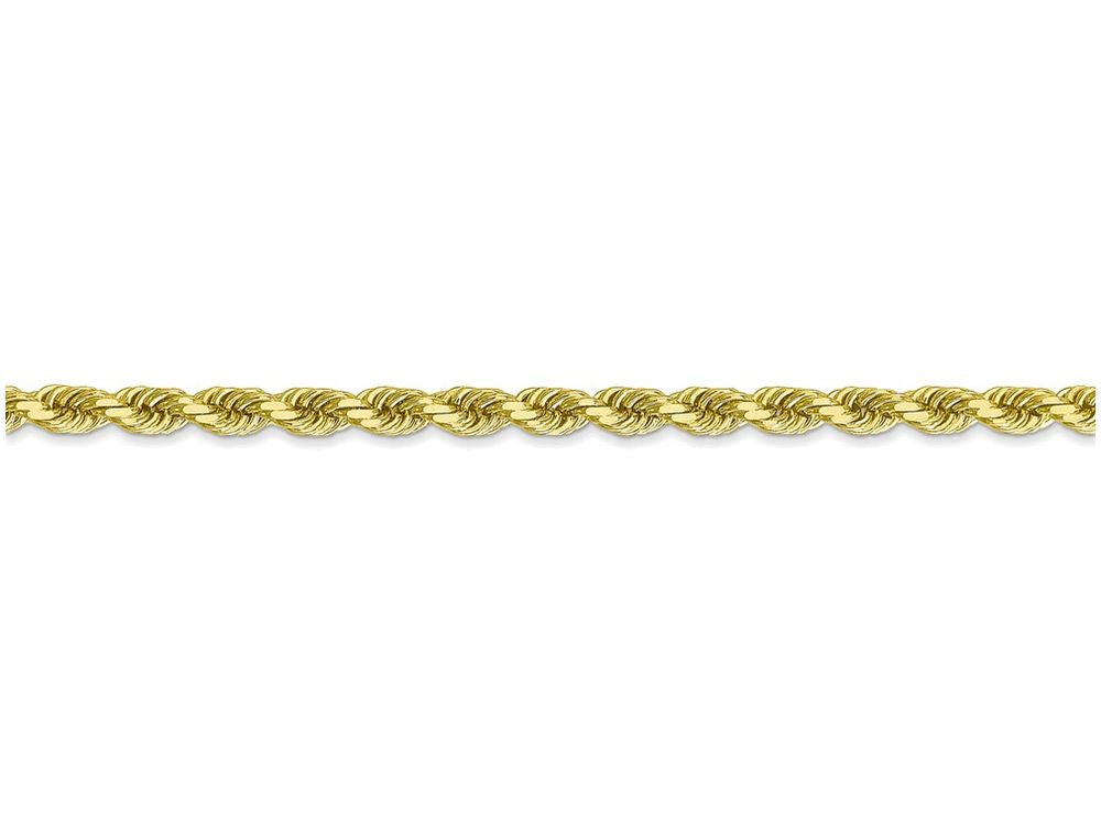 FJC Finejewelers 20 Inch 10k 3.5mm Handmade bright-cut Rope Chain Necklace