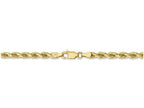 FJC Finejewelers 24 Inch 10k 4mm Handmade bright-cut Rope Chain Necklace