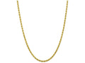 FJC Finejewelers 9 Inch 10k 4mm Handmade bright-cut Rope Chain Ankle Bracelet (Smaller Ankles)