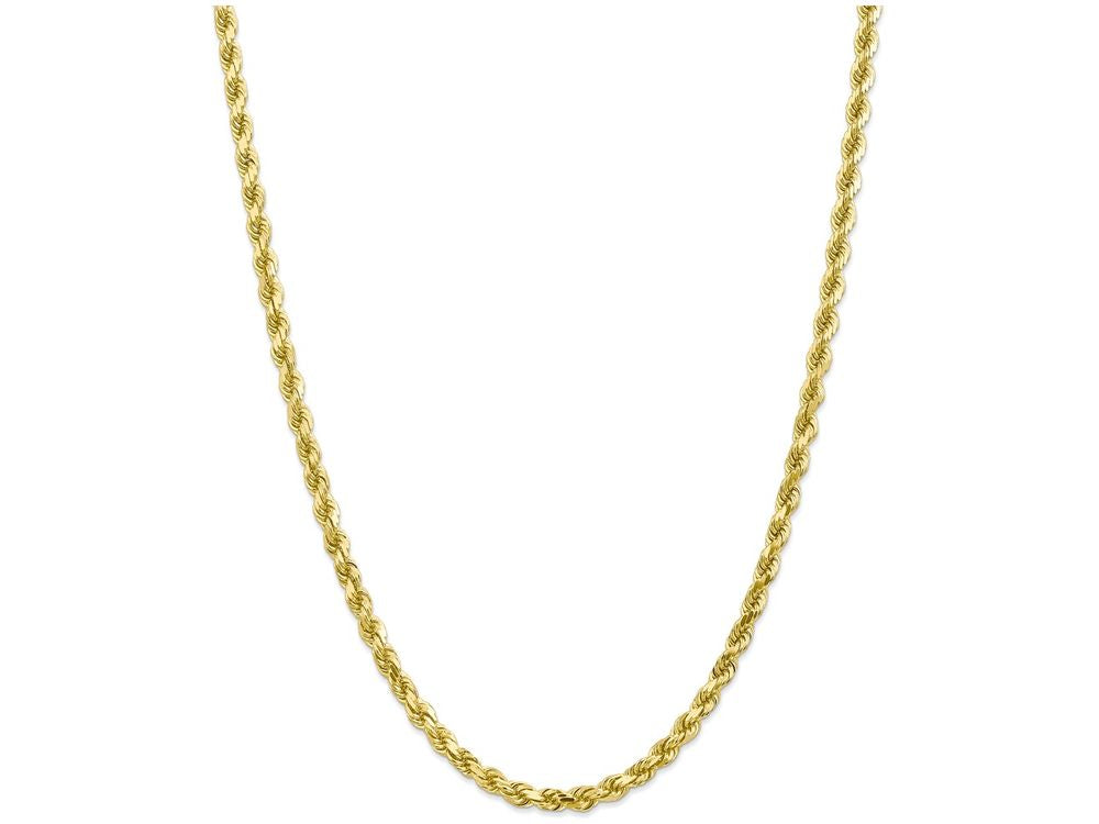 FJC Finejewelers 7 Inch 10k 5mm Handmade bright-cut Rope Chain Bracelet