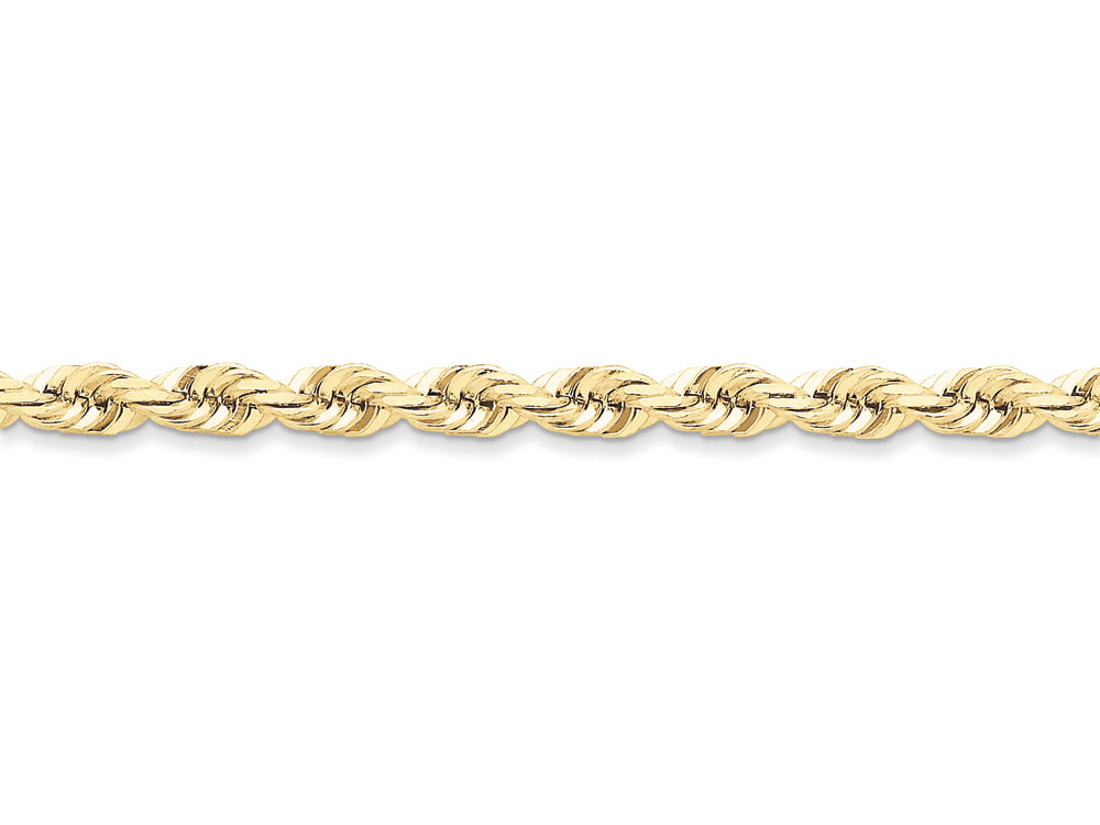 FJC Finejewelers 30 Inch 10k 6mm Handmade bright-cut 30 Inch Rope Chain Necklace
