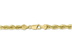 FJC Finejewelers 7 Inch 10k 6mm Handmade bright-cut Rope Chain Bracelet