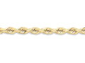 FJC Finejewelers 22 Inch 10k 7mm Handmade bright-cut Rope Chain Necklace