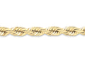 FJC Finejewelers 9 Inch 10k 10mm Handmade bright-cut Rope Chain Ankle Bracelet (Smaller Ankles)