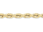 FJC Finejewelers 9 Inch 10k 10mm Handmade bright-cut Rope Chain Ankle Bracelet (Smaller Ankles)