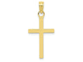 FJC Finejewelers 10k Yellow Gold 3d Block Cross Charm