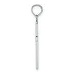 FJC Finejewelers 10k White Gold 3d Block Cross Charm
