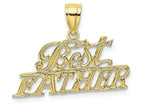 FJC Finejewelers 10k Yellow Gold Best Father Charm