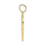 FJC Finejewelers 10k Yellow Gold #1 Wife Heart Charm