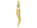 FJC Finejewelers 10k Yellow Gold Medium Italian Horn Charm